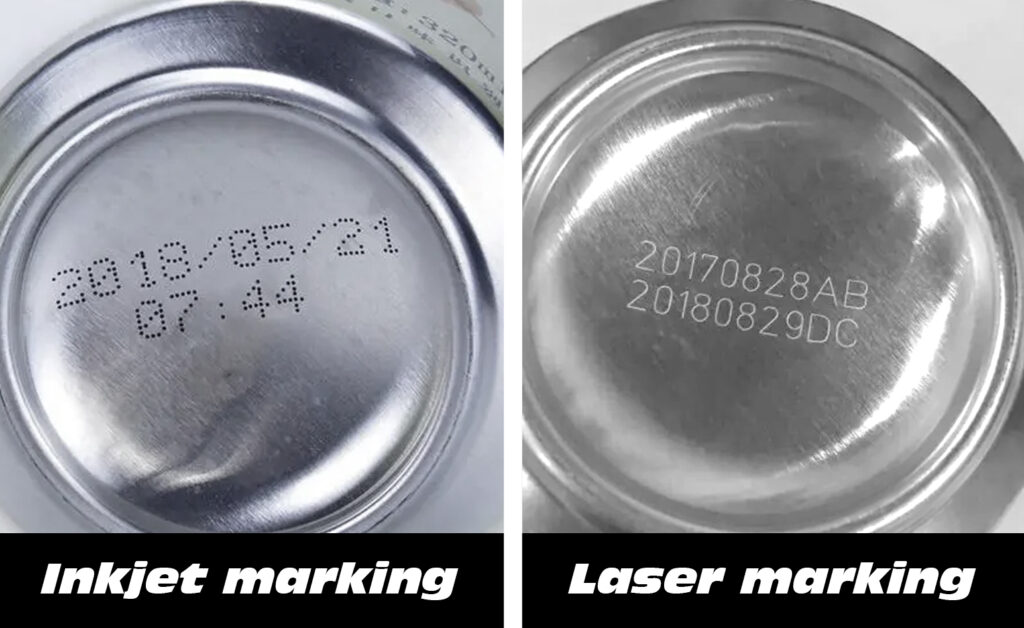 Inkjet marking VS Laser marking