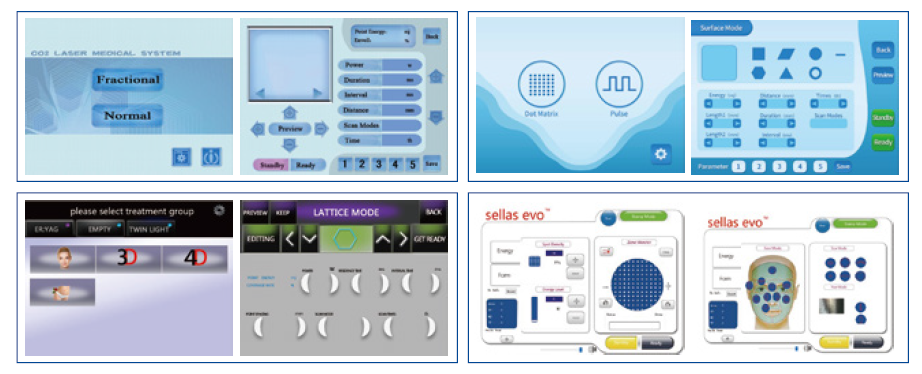 laser beauty Software interface