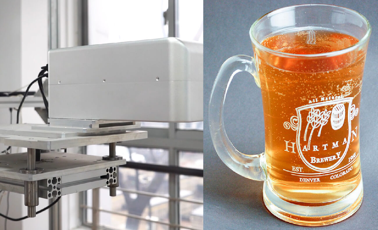 Laser glass etching