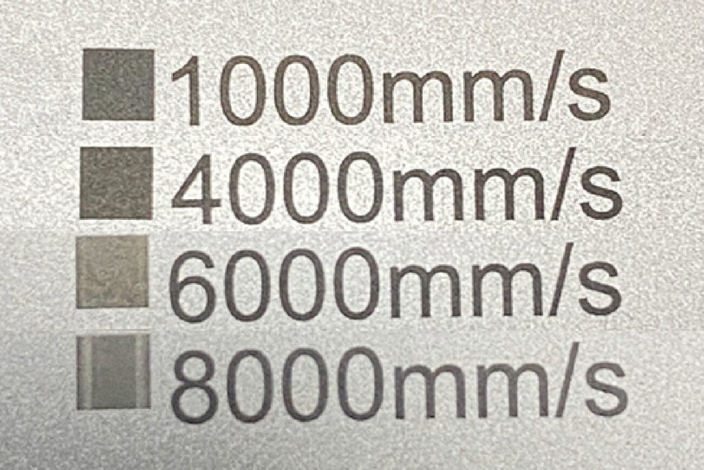 laser marking speed