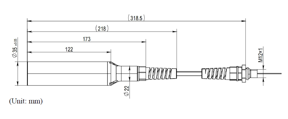 Isolated output head dimensions