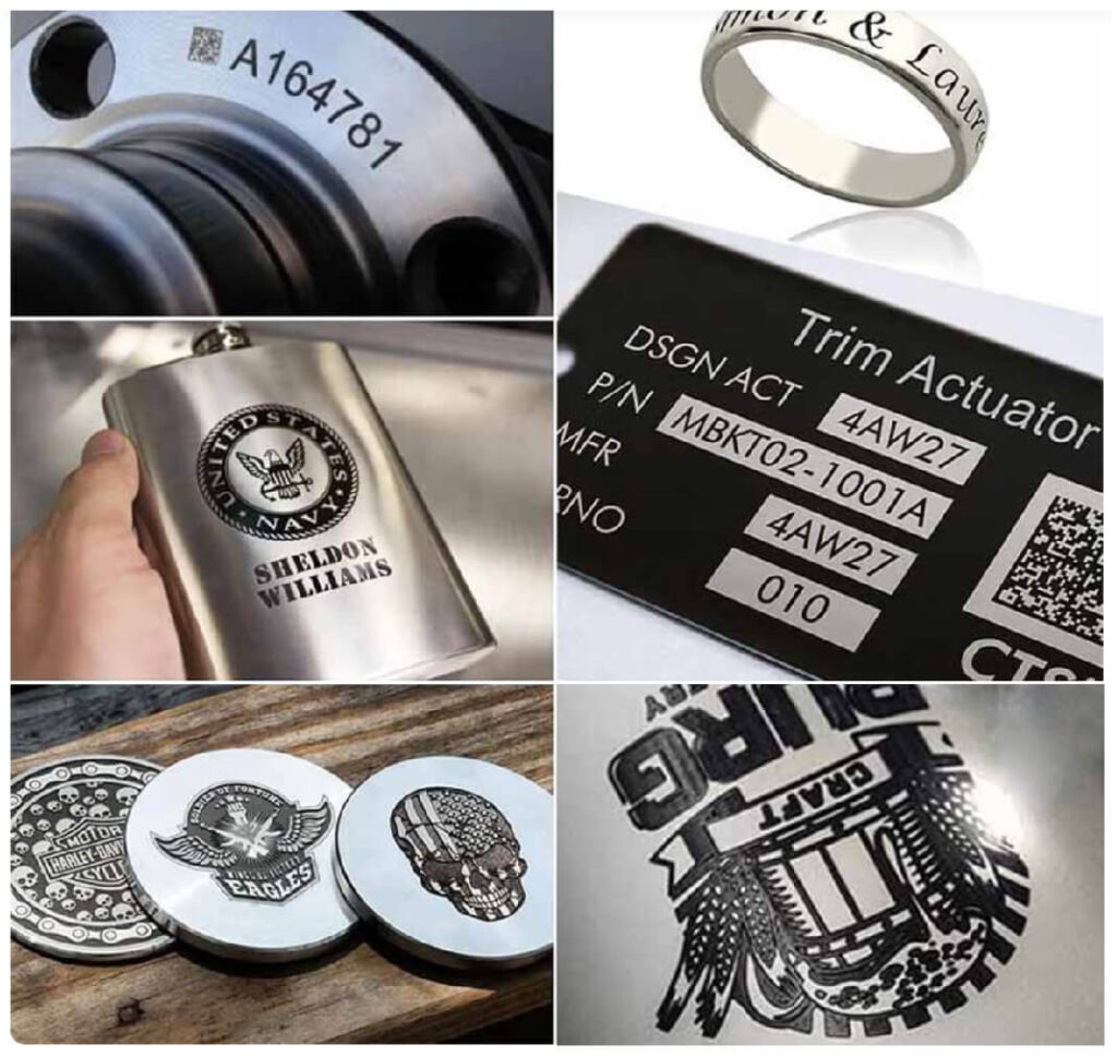 metal laser marking samples
