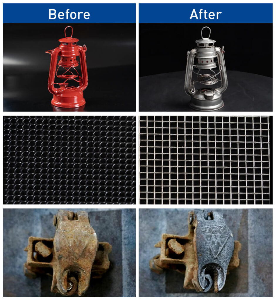 laser cleaning before after